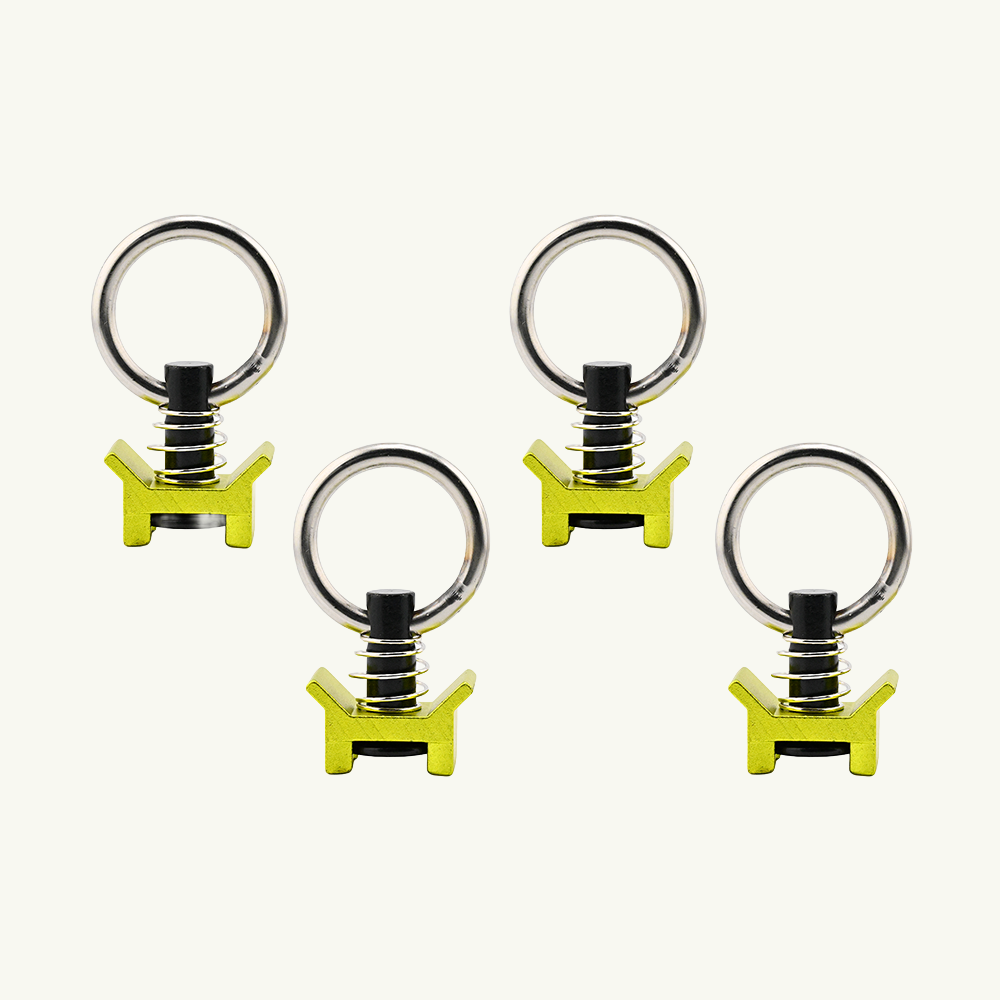 Venture L-Track Adjustable Tie Down Ring (4 Pack)
